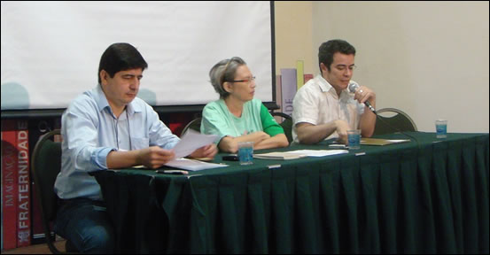 Vitor Tavares, Mileide Flores e Fabiano dos Santos.