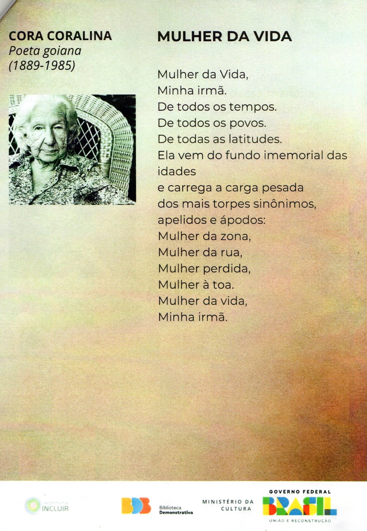 CORA CORALINA - www.antoniomiranda.com.br - Brasil Sempre - Poesia ...